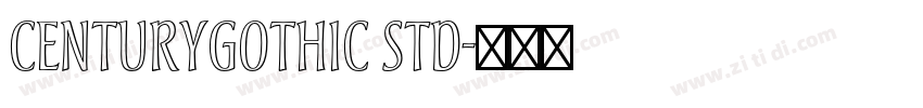 centurygothic std字体转换